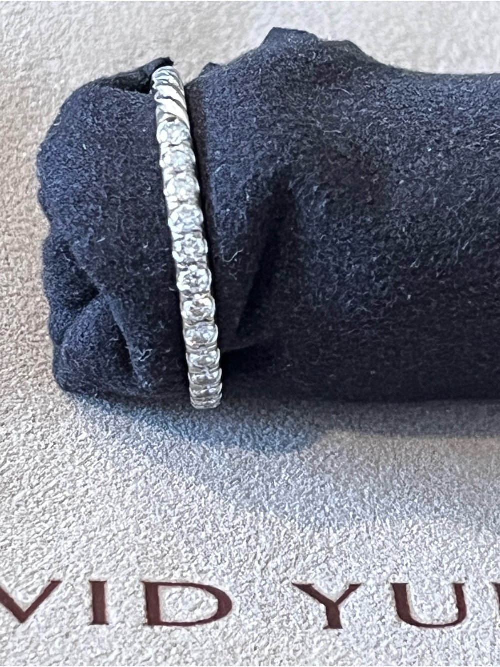 David Yurman 18k white Diamond EDEN RING -8 - Picture 3 of 5